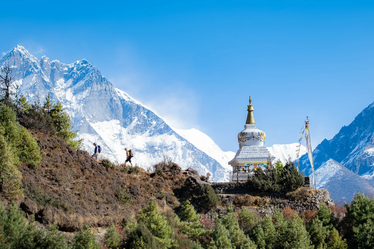 Chorten and Mountain — Khumbu, Nepal