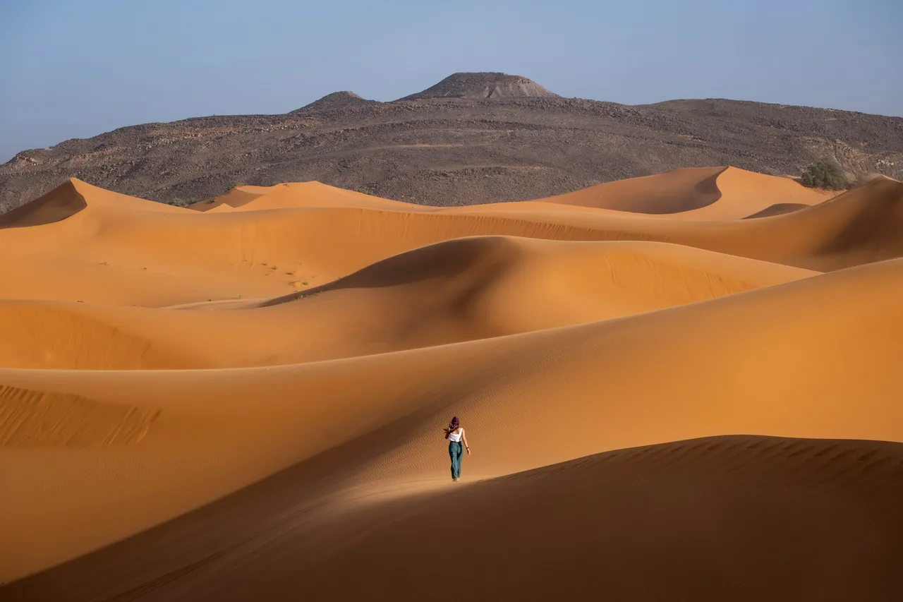 For Scale — Erg Chebbi, Morocco