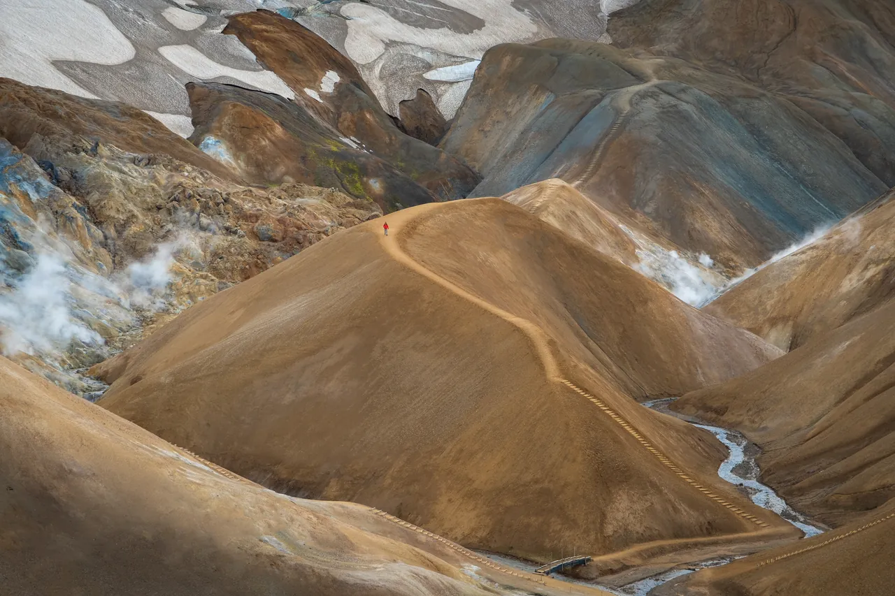One Walker — Landmannalaugar, Iceland