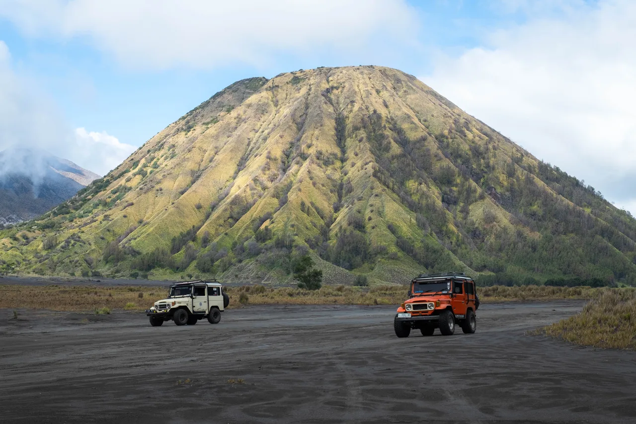 Two Jeeps — Bromo, Java